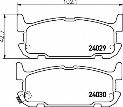 HELLA PAGID 8db355010931 -  Комплект тормозных колодок, дисковый тормоз